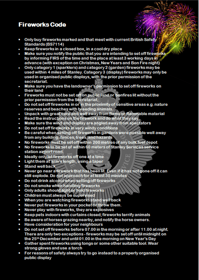 fireworks code safety flyer page 1
