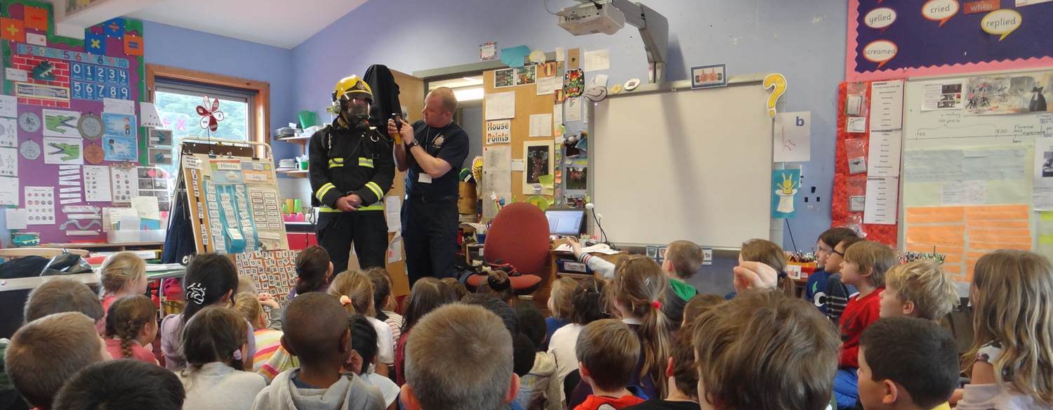 Falkland Islands fire safety education Infant & Junior School banner image