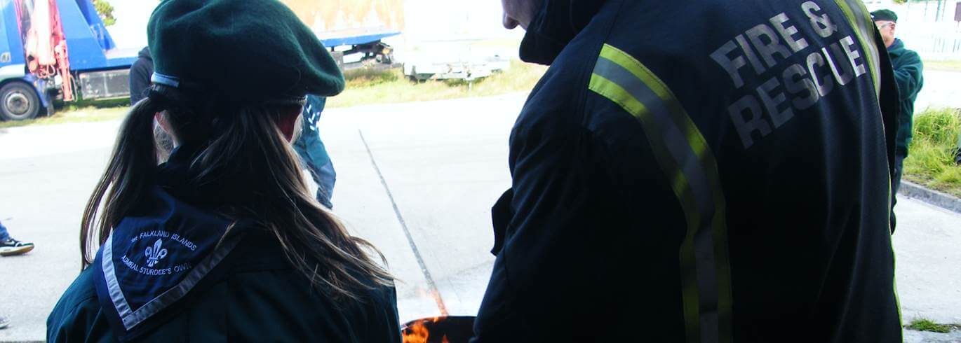 Falkland Islands Fire & Rescue youth groups banner image
