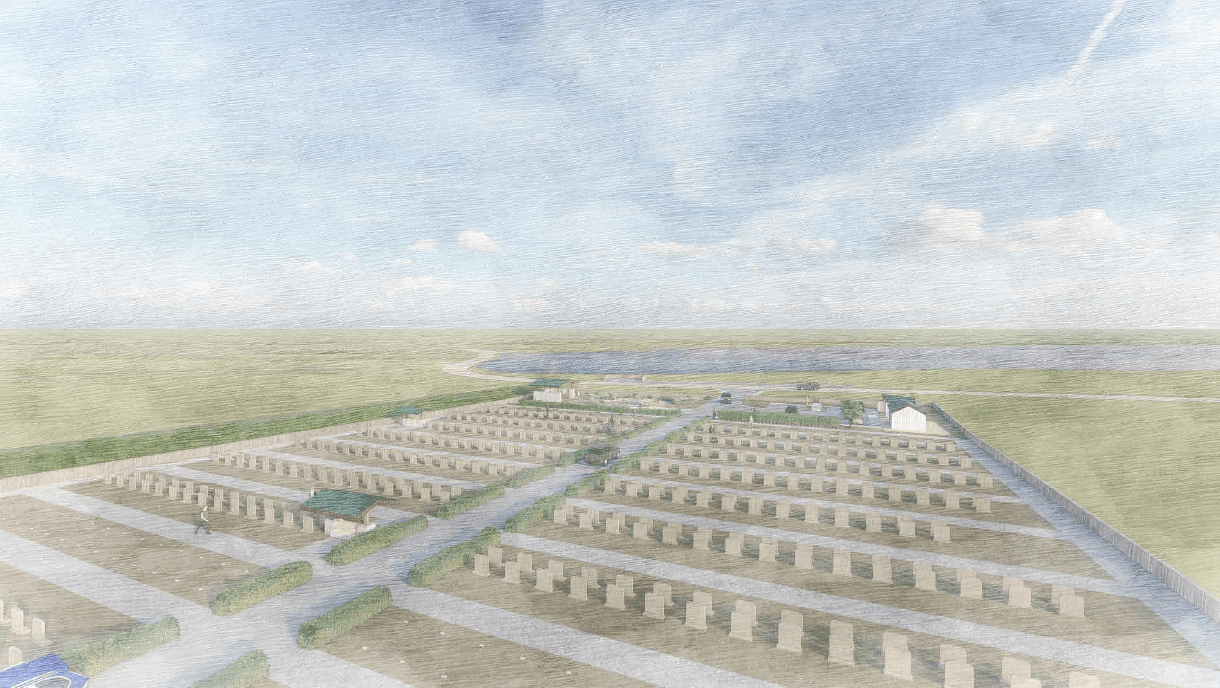 Falkland Islands cemetery project sketch